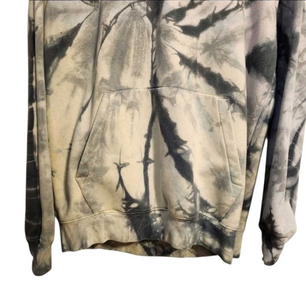 CSG | Women's Tie-Dye Hoodie Sweatshirt Black, Gray and White (Size Large) - Picture 10 of 16